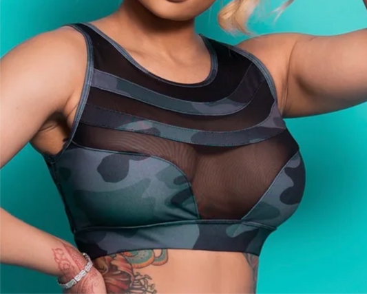 Blac Military Top