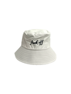 fuck off bucket hat white