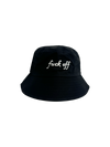 fuck off bucket hat black