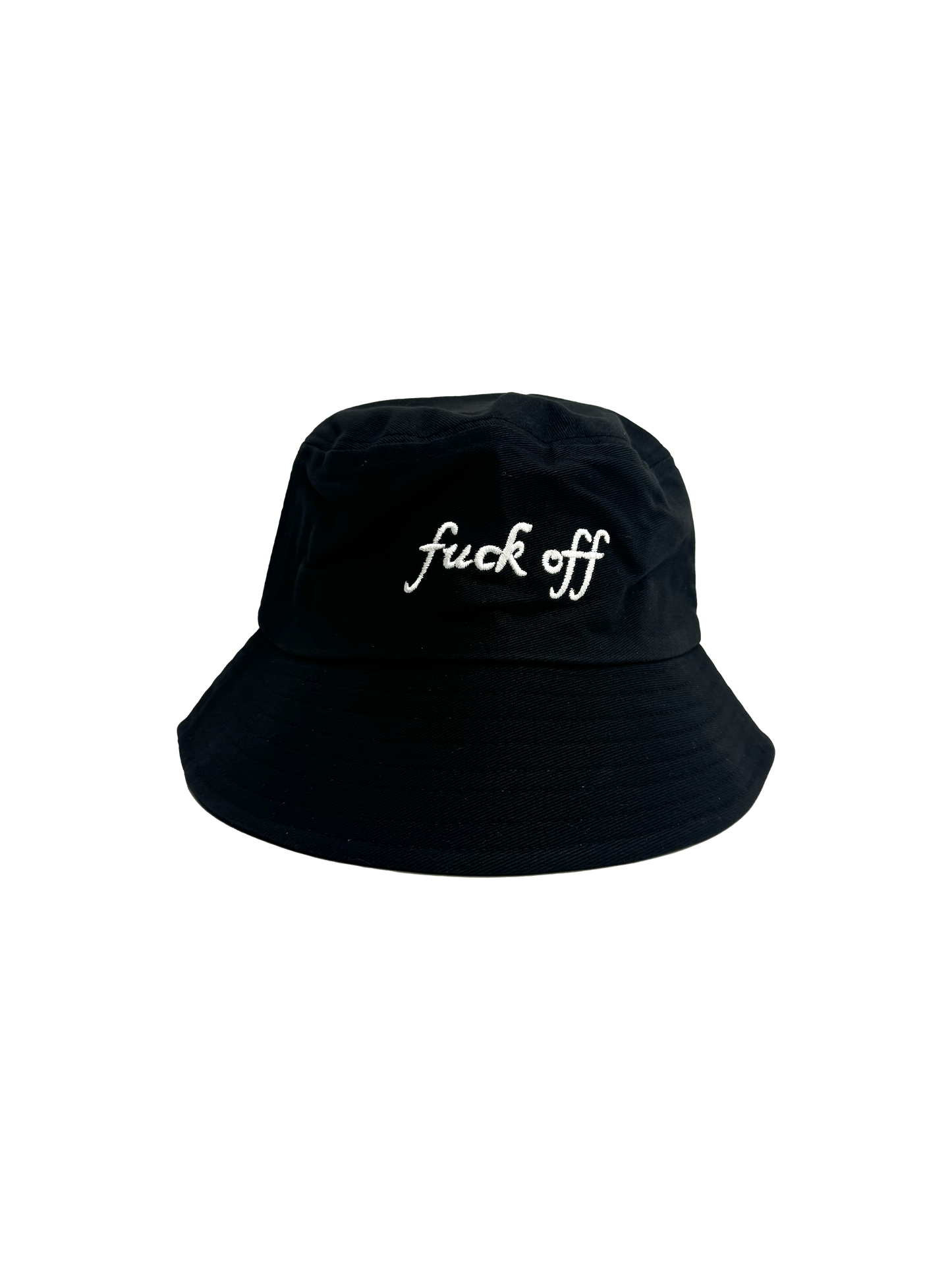 fuck off bucket hat black